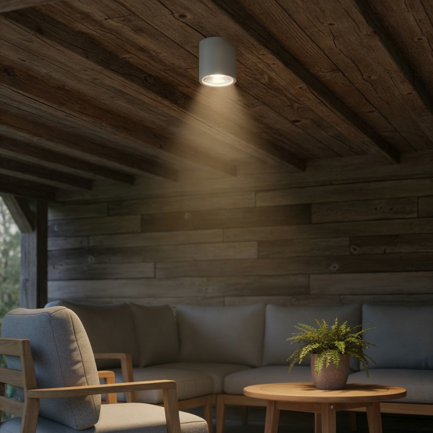 Ideal Lux - Lauko taškinis šviestuvas GUN 1xGU10/28W/230V IP55 pilkas