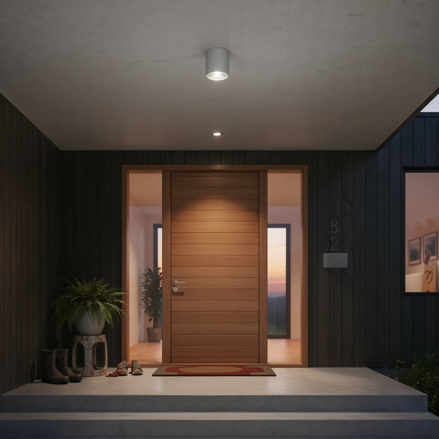 Ideal Lux - Lauko taškinis šviestuvas GUN 1xGU10/28W/230V IP55 pilkas