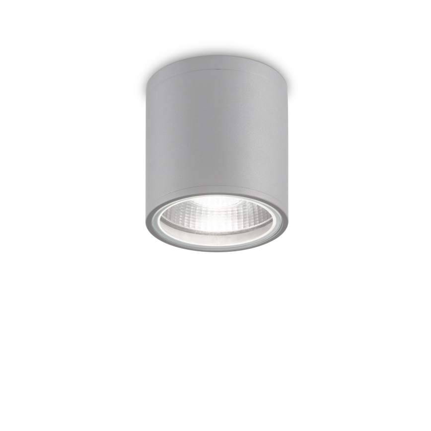 Ideal Lux - Lauko taškinis šviestuvas GUN, 1xGU10/28W/230V, skersmuo 11 cm, IP55, pilka