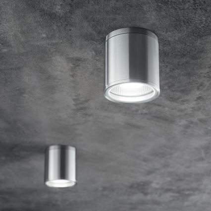 Ideal Lux - Lauko taškinis šviestuvas GUN, 1xGU10/28W/230V, skersmuo 11 cm, IP55, pilka