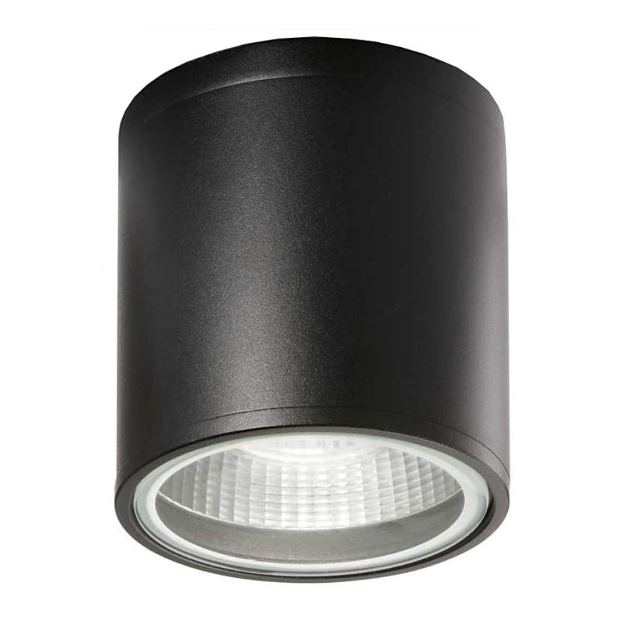 Ideal Lux - Lauko taškinis šviestuvas GUN 1xGU10/28W/230V Ø 11 cm IP55 juodas