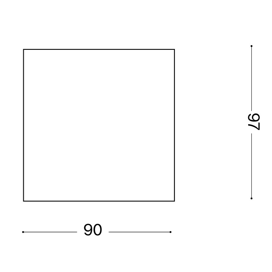Ideal Lux - Lauko taškinis šviestuvas TECHO 1xGU10/20W/230V 9x9 cm IP54 baltas
