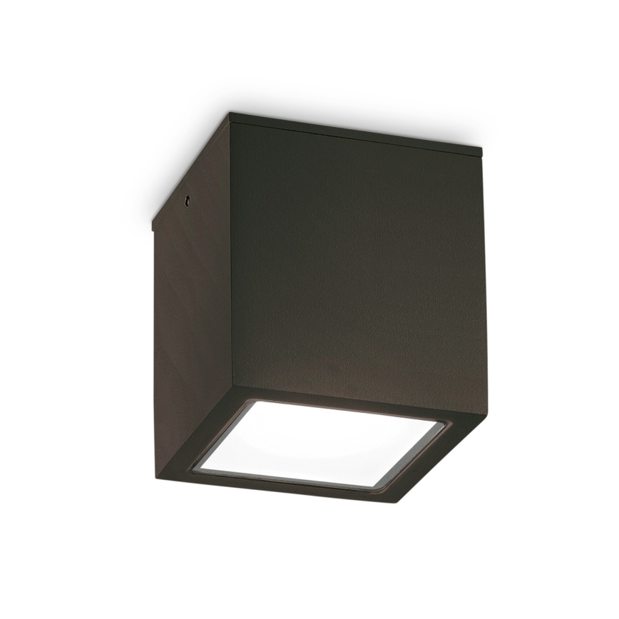 Ideal Lux - Lauko taškinis šviestuvas TECHO 1xGU10/20W/230V 9x9 cm IP54 juodas