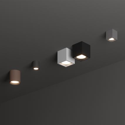 Ideal Lux - Lauko taškinis šviestuvas TECHO 1xGU10/20W/230V 9x9 cm IP54 juodas