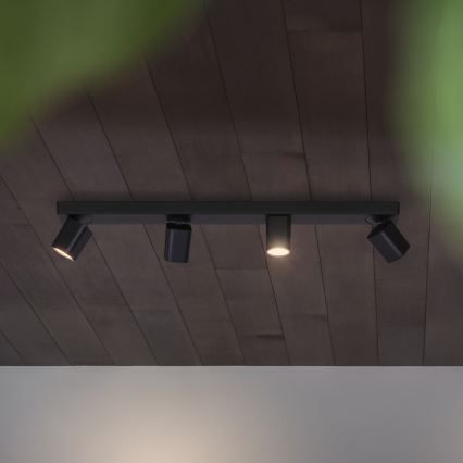Ideal Lux - LED akcentinis šviestuvas RUDY 4xGU10/7W/230V CRI 90 juoda