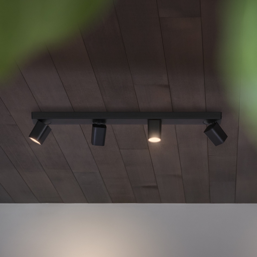 Ideal Lux - LED akcentinis šviestuvas RUDY 4xGU10/7W/230V CRI 90 juoda