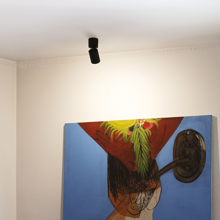 Ideal Lux - LED akcentinis šviestuvas TOBY 1xGU10/7W/230V CRI 90 juoda
