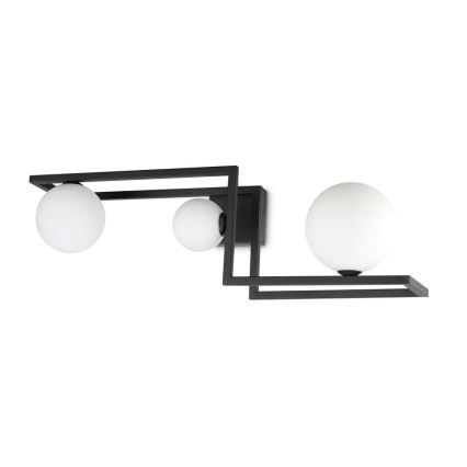 Ideal Lux - LED Ant pagrindo montuojamas sietynas ANGOLO 3xG9/3W/230V juoda