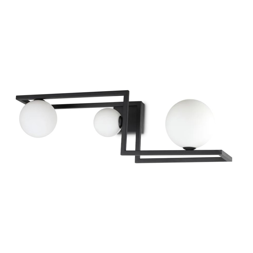 Ideal Lux - LED Ant pagrindo montuojamas sietynas ANGOLO 3xG9/3W/230V juoda