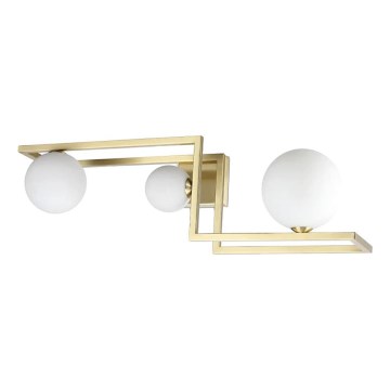 Ideal Lux - LED Ant pagrindo montuojamas sietynas ANGOLO 3xG9/3W/230V žalvaris