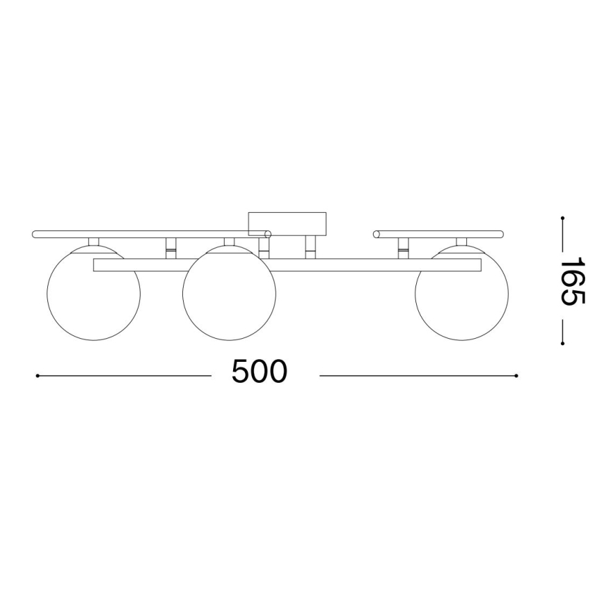 Ideal Lux - LED Ant pagrindo montuojamas sietynas ATLAS 3xG9/3W/230V auksas