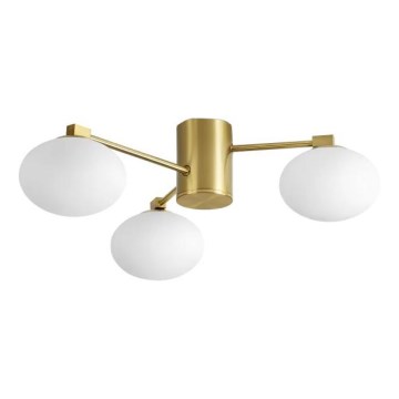 Ideal Lux - LED Ant pagrindo montuojamas sietynas HERMES 3xG9/3W/230V diametras 60 cm auksas