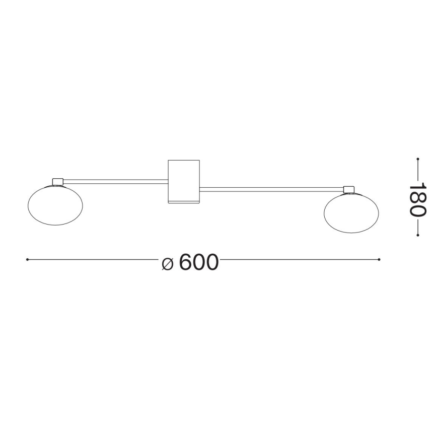 Ideal Lux - LED Ant pagrindo montuojamas sietynas HERMES 3xG9/3W/230V diametras 60 cm balta