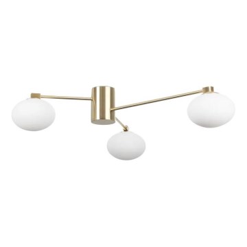 Ideal Lux - LED Ant pagrindo montuojamas sietynas HERMES 3xG9/3W/230V diametras 90 cm auksas