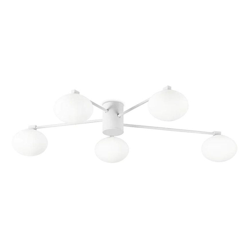 Ideal Lux - LED Ant pagrindo montuojamas sietynas HERMES 5xG9/3W/230V diametras 90 cm balta