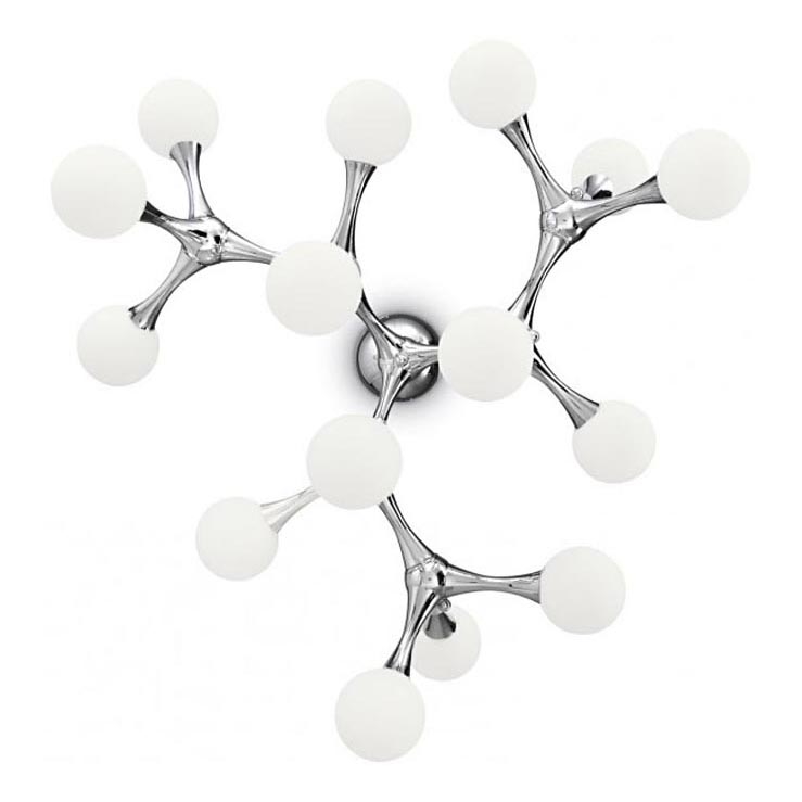 Ideal Lux - LED Ant pagrindo montuojamas sietynas NODINO 15xG9/15W/230V balta