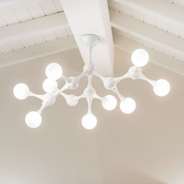 Ideal Lux - LED Ant pagrindo montuojamas sietynas NODINO 9xG9/3W/230V balta