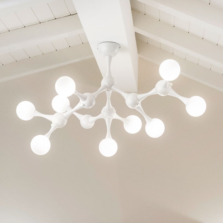 Ideal Lux - LED Ant pagrindo montuojamas sietynas NODINO 9xG9/3W/230V balta