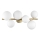 Ideal Lux - LED Ant pagrindo montuojamas sietynas PERLAGE 6xG9/3W/230V 49 cm auksas/balta