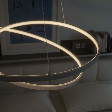 Ideal Lux - LED dimeriuojamas liustras ant laido OZ LED/48W/230V Ø 60 cm CRI 90 balta
