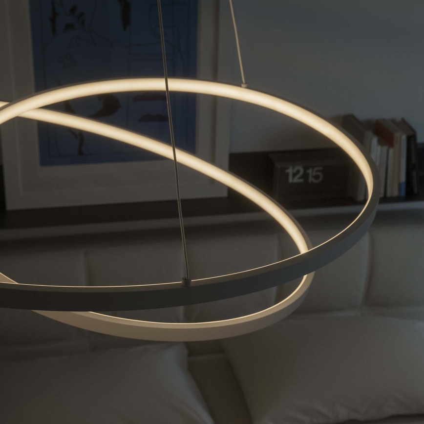 Ideal Lux - LED dimeriuojamas liustras ant laido OZ LED/48W/230V Ø 60 cm CRI 90 balta