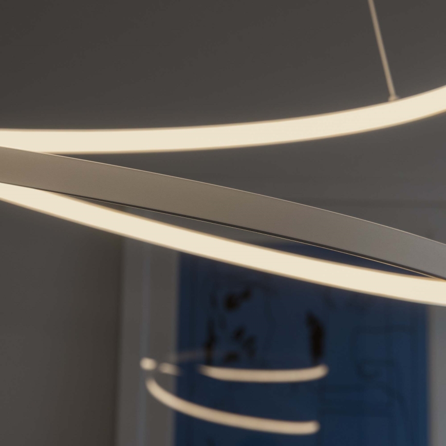 Ideal Lux - LED dimeriuojamas liustras ant laido OZ LED/48W/230V Ø 60 cm CRI 90 balta
