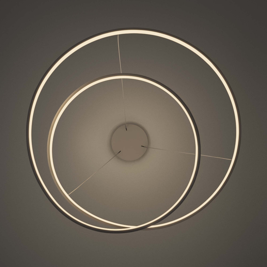 Ideal Lux - LED dimeriuojamas liustras ant laido OZ LED/48W/230V Ø 60 cm CRI 90 balta