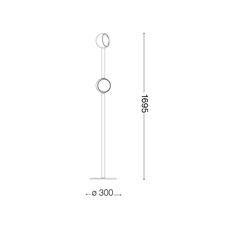Ideal Lux - LED grindinė lempa BLOOM 2xLED/5,5W/230V CRI 90 auksinė/dūminė smėlio spalva