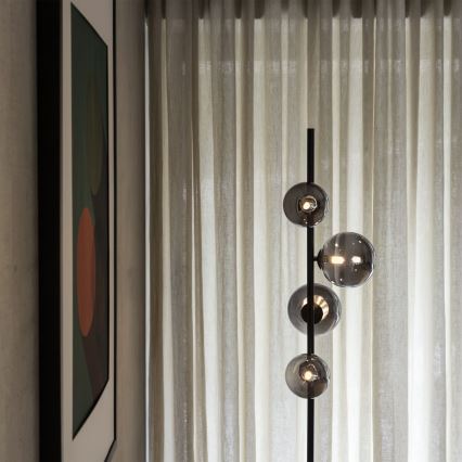 Ideal Lux - LED grindinis šviestuvas PERLAGE 4xG9/3W/230V juoda/dūminė juoda