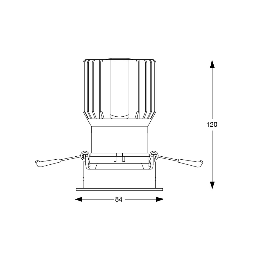 Ideal Lux - Įleidžiamas LED šviestuvas GAME TRIM LED/11W/230V 3000K CRI 90 8,4x8,4 cm IP40 balta
