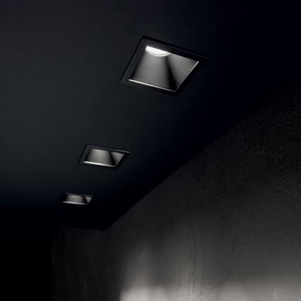 Ideal Lux - LED įleidžiamasis šviestuvas GAME TRIM LED/11W/230V 3000K CRI 90 8,4x8,4 cm IP40 juodas