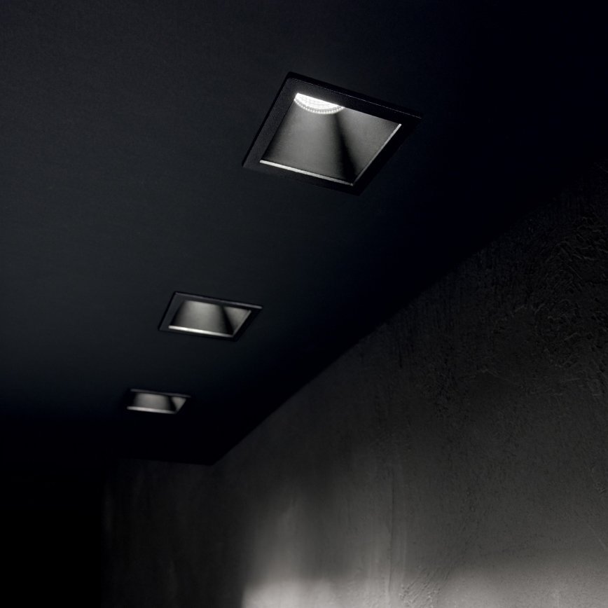 Ideal Lux - LED įleidžiamasis šviestuvas GAME TRIM LED/11W/230V 3000K CRI 90 8,4x8,4 cm IP40 juodas