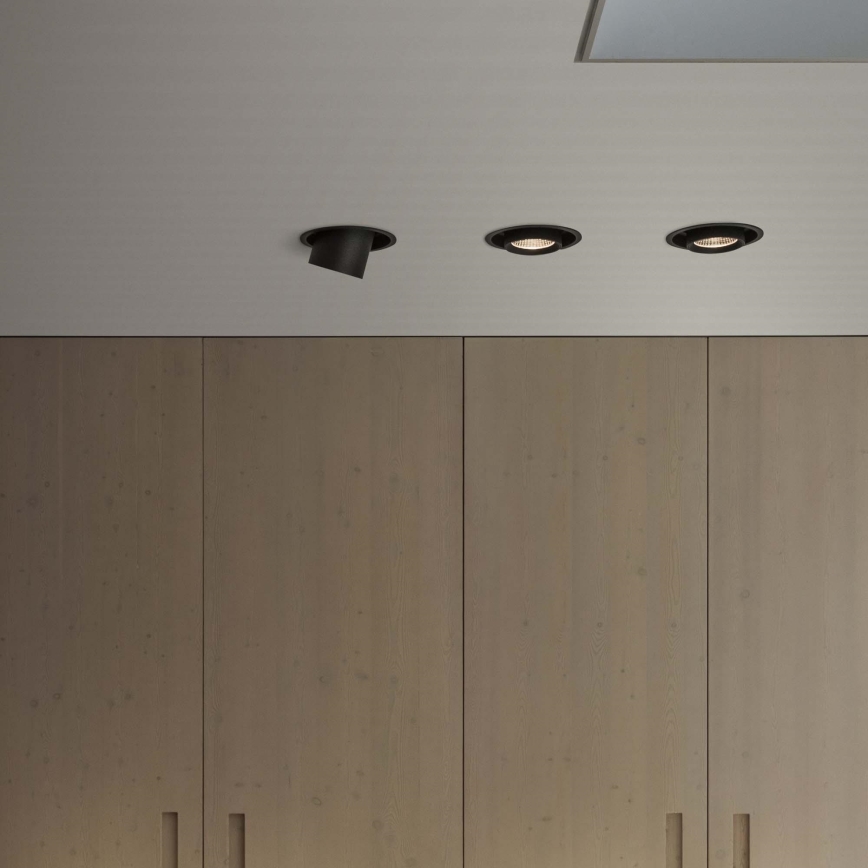 Ideal Lux - Įleidžiamas LED taškinis šviestuvas NOVA LED/30W/230V 3000K CRI 90, skersmuo 15,4 cm, juodas