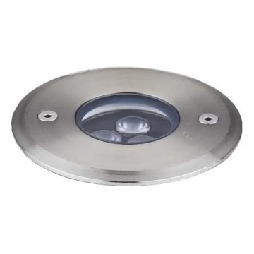 Ideal Lux - LED įvažiavimo šviestuvas FLOOR LED/3W/230V diametras 9 cm CRI 90 IP67 blizgus chromas