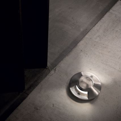 Ideal Lux - ROCKET įleidžiamas LED grindinis šviestuvas 3W/230V CRI 90 IK08 IP67 matinis chromas