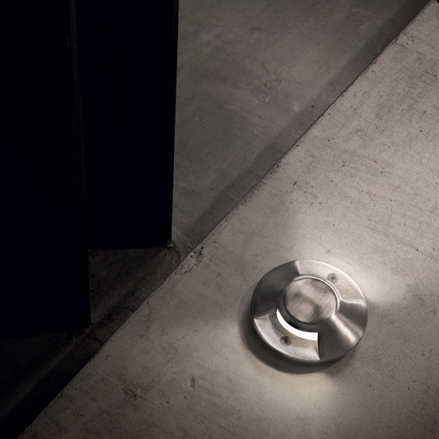 Ideal Lux - ROCKET įleidžiamas LED grindinis šviestuvas 3W/230V CRI 90 IK08 IP67 matinis chromas