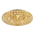 Ideal Lux - LED krištolinis lubinis šviestuvas KING 5xG9/3W/230V diametras 38 cm auksas