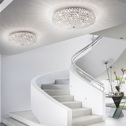 Ideal Lux - LED krištolinis lubinis šviestuvas KING 5xG9/3W/230V diametras 38 cm blizgus chromas