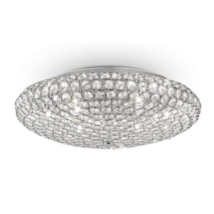 Ideal Lux - LED krištolinis lubinis šviestuvas KING 9xG9/3W/230V diametras 53,5 cm blizgus chromas