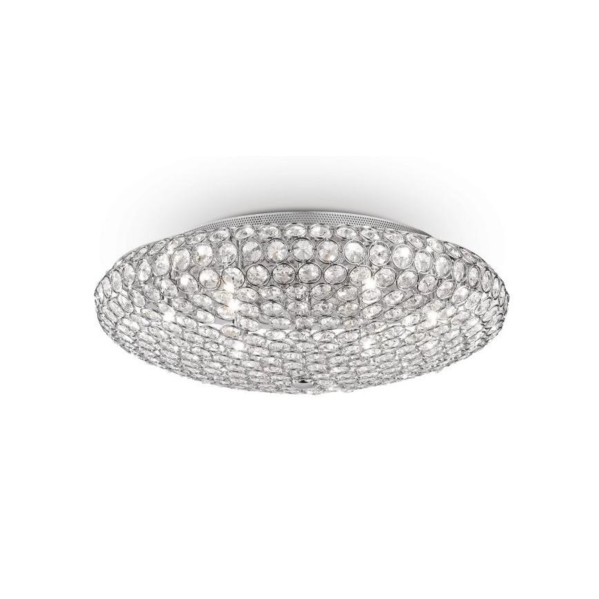 Ideal Lux - LED krištolinis lubinis šviestuvas KING 9xG9/3W/230V diametras 53,5 cm blizgus chromas