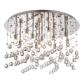 Ideal Lux - LED krištolinis lubinis šviestuvas MOONLIGHT 12xG9/3W/230V diametras 60 cm blizgus chromas