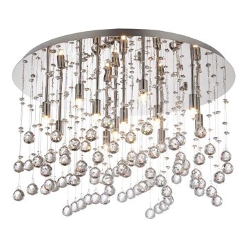 Ideal Lux - LED krištolinis lubinis šviestuvas MOONLIGHT 12xG9/3W/230V diametras 60 cm blizgus chromas
