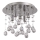 Ideal Lux - LED krištolinis lubinis šviestuvas MOONLIGHT 5xG9/3W/230V diametras 26 cm blizgus chromas