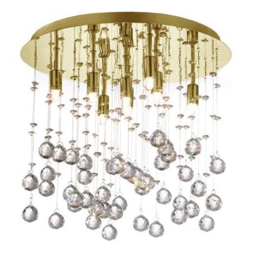 Ideal Lux - LED krištolinis lubinis šviestuvas MOONLIGHT 8xG9/3W/230V diametras 40 cm auksas