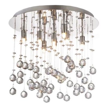 Ideal Lux - LED krištolinis lubinis šviestuvas MOONLIGHT 8xG9/3W/230V diametras 40 cm blizgus chromas