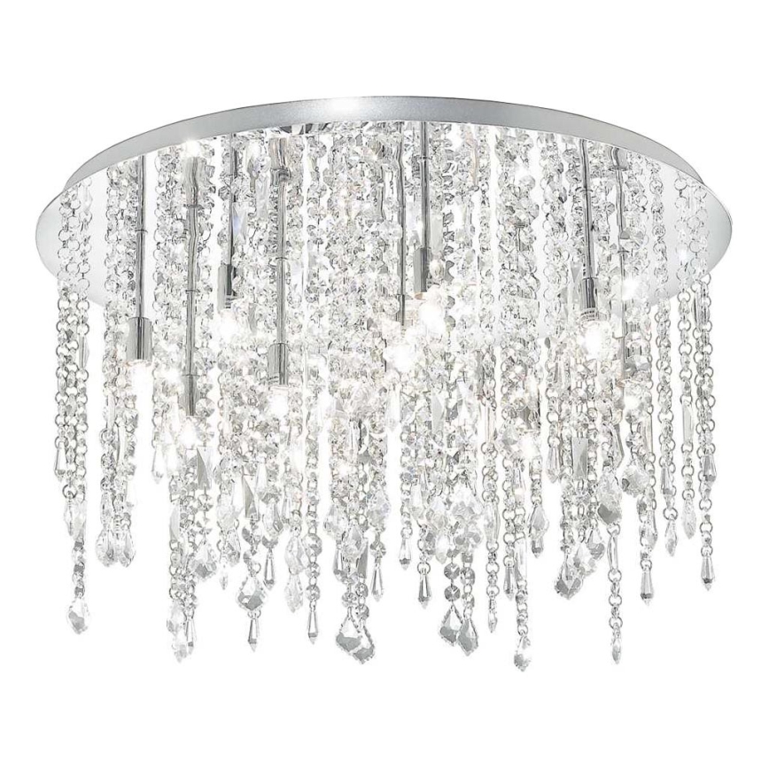 Ideal Lux - LED krištolinis lubinis šviestuvas ROYAL 12xG9/3W/230V diametras 60 cm blizgus chromas