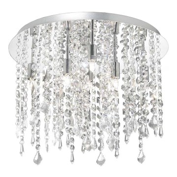Ideal Lux - LED krištolinis lubinis šviestuvas ROYAL 8xG9/3W/230V diametras 40 cm blizgus chromas