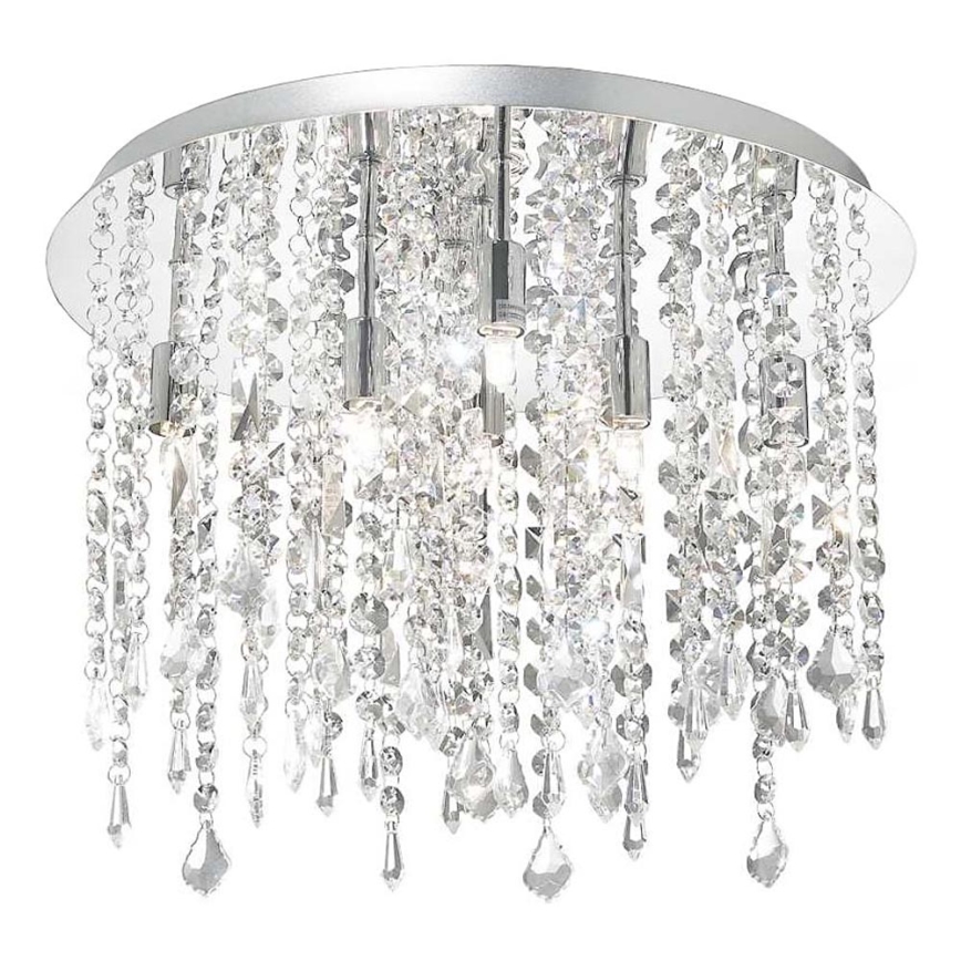 Ideal Lux - LED krištolinis lubinis šviestuvas ROYAL 8xG9/3W/230V diametras 40 cm blizgus chromas