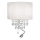 Ideal Lux - LED krištolinis sieninis šviestuvas OPERA 2xE14/40W/230V + LED/1W balta