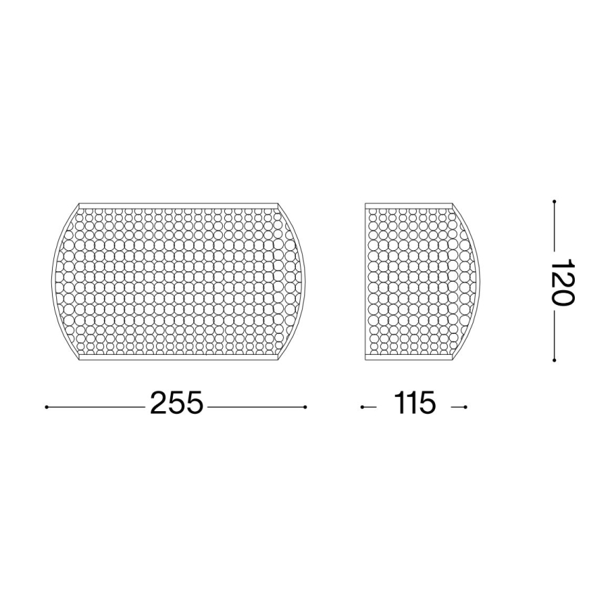 Ideal Lux - LED krištolinis sieninis šviestuvas PASHA 3xG9/3W/230V auksas